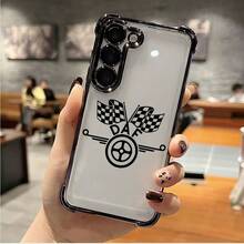 Funda de Teléfono de Lujo para Camión, Adecuada para S25, S24, S23, S22, S21, S20 FE, S20 Ultra, A03s, A04E/M04, A05s, A06 4G, A13 4G, A15 4G/5G, A25 5G, A32 4G, A55 5G, A03, A04, A05, A12/M12 4G, A13 5G/A04S, A16 4G/5G, A35 5G, S20, S20 Plus, A34 FE Ultra Plus 4G/5G - Funda Trasera Transparente Suave a Prueba de Golpes - Colores mixtos - Ver 5