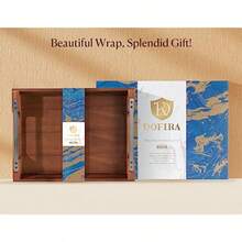 Acacia Wood Serving Tray With Metal Handles 17x13in Food Drinks Tray For Coffee Table Breakfast Dinner And Bar Rustic Decorative Storage Tray For Ottoman Kitchen Christmas Gift Packaging - Tay cầm đen01 - Xem 3