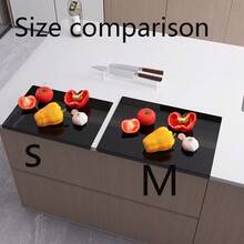 Transparent/Black Acrylic Cutting Board - With Countertop Edge, Non-Slip And Anti-Fouling, Suitable For Kitchen Fruits And Vegetables - Transparent Design Protects Countertop, Easy To Clean - Perfect Gift For Parents, Kitchen Cutting Board - Multicolor - View 6