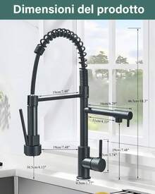 Kitchen Faucet - 黑色 - 查看 6