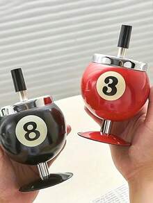 Grande posacenere con coperchio, posacenere antivento creativo, adatto per bar, KTV, salotto, internet caffè, decorazione per la casa, regalo per le vacanze, regalo di compleanno, regalo di laurea - Multicolore - Visualizzare 3