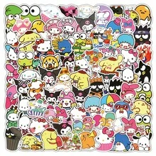 SANRIO 104 miếng dán hoạt hình  dễ thương - Chống thấm nước, thích hợp để trang trí điện thoại, laptop, sổ tay, bình nước, đồ dùng làm sổ lưu niệm, văn phòng phẩm. - 104 CÁI - Xem 10