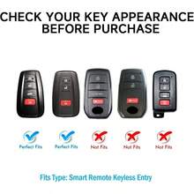 Key Fob Cover With Keychain, Compatible With 2021-2025 Camry, RAV4, Highlander, Grand Highlander