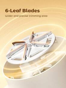 1个带LED数字显示屏的充电式织物除毛器，电动毛球去除器，适用于毛衣、沙发、家具和织物，去除毛球 - 白色 - 查看 5