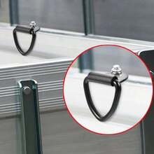 10Pcs V-Rings Hook Tie Down Point Load Securing Lashing Ring Heavy Duty Anchor. - Black - View 9