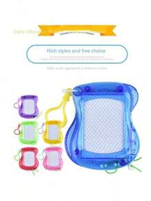 1pc/5pcs/10pcs Cute Mini Whiteboard, Drawing Board, Children Toy, Keychain Pendant, Bag Charm, Student Gift (Some Colors Random) - Multicolor - View 7