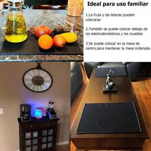 Alfombra de Goma para Bares - Alfombra de Goteo Negra Antideslizante - 45x 30 - Negro - Ver 4