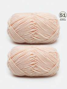 1/2支 5股混色乳白色腈纶纱线，50克/支，柔软多用途，中等粗细的乳白色纱线 - 非常适合手工编织、手工织造、DIY工艺品，可用于DIY钩编包、手提袋、围巾、帽子、毛衣、衣服、拖鞋、鞋子、玩偶、靠垫、钩编毯子、手工钩编项目、DIY小礼物、情人节礼物。