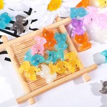 10/25/50pcs Glow In The Dark Mini Rhinoceros Figurines - DIY Resin Crafts For Fairy Garden, Aquarium And Home Decor - Multicolor - View 3