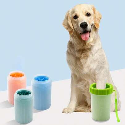 Buddy Muddy宠物爪子清洁器，适用于犬猫（蓝色，大/中/小号）