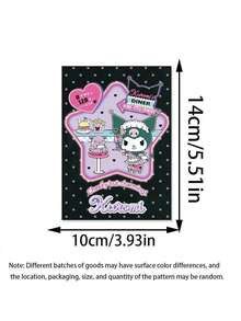 Sanrio 1Pc Kuromi Hello Kitty Notebook Cinnamoroll My Melody Hand Book Note Paper Cartoon Memo With Stickers For Gift Toys(Some Parts May Be Random) - Multicolor - View 2