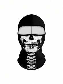 1pc Or 2pcs Unisex Balaclava Face Mask, Ski Mask, Motorcycle Neck Warmer, Climbing Headwear, Halloween Skeleton Full Finger Gloves, Suitable For Outdoor Travel And Halloween Costume - Multicolor - View 17