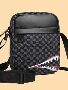 时尚撞色通勤斜挎单肩包，轻便小方包，复古街头风情人节 - 彩色 - 查看 14