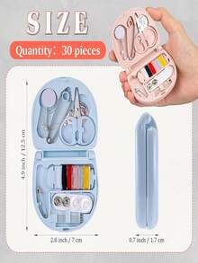 1 Set Mini Travel Sewing Kit, Portable Emergency Sewing Repair Pack With Needles, Threads, Scissors And Other Basic Sewing Accessories, Multi-Color Combination, Convenient For Quick Mending - Multicolor - View 3