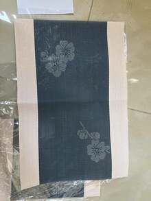 1/4/6pcs Chinese Style Woven Placemats, 12*18 Inches, PVC Heat-Resistant & Anti-Slip Placemats, Blue Background With White Plum Blossom Pattern, Washable Decorative Placemats, Suitable For Home Kitchen, Hotel, Restaurant, Party, Wedding And Holiday