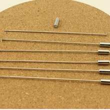 10pcs/Pack Blank Brooch Pins With Rhinestones, DIY Jewelry Making Safety Pins For Clothing, Bags, Accessories