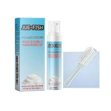 JUE FISH Sneaker Cleaning Kit - White Shoe Foam Cleaner Set, 2-3 Pcs Shoe Cleaning Kit, Foam Cleaner, Comes With Shoe Brush And Cloth, Suitable For Most Shoes Like White Shoes, Suede, Boots, Canvas, PU, Etc. Shoe Cleaner, Women Shoes, Shoe, Spring Summer Picks, Brides Maid Gifts, Room, Bedroom Decor, Bedroom Decor, Beach, Travel, For Men, For Women, Vacation - Multicolor - View 10
