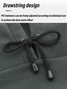 1pc Adjustable Fleece Balaclava Ski Mask, Windproof Thermal Hat & Neck Warmer Set - Multicolor - View 6