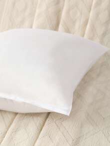 1pc/2pcs White Pillow Insert, Modern High Elastic Fiber Filled, Square Pillow, Suitable For Home Living Room Sofa Bedroom Headboard, Hotel Travel