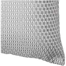 Deconovo - Funda de cojín con diseño de Panal con Cremallera Invisible, Gris Oscuro y Blanco., 18x18 Inch, 1(46 x 46 cm (Pack of 1) Gris oscuro y blanco.) - Multicolor - Ver 4