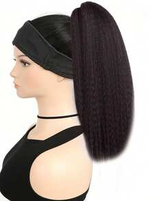 12-tums Yaki Claw Clip Hårförlängningar, Syntetiska Lockiga och Raka Hårförlängningar, Svart, Fluffig och Tjock Hästsvans, Lämplig För Kvinnor och Vardagsbruk. - Multifärgad - Visa 13