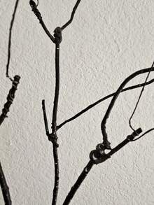 1支人造榕树枝，仿真桉树枝，47.2英寸仿真绿植枝，触感逼真，适用于办公室、家居、婚礼等场合的花瓶填充装饰 - 彩色 - 查看 7