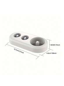 电动牙刷架及刷头收纳架，适用于IO/PRO/DB系列，耐用塑料材质，浴室收纳架，家用浴室支架整理配件，适配多种牙刷型号，可收纳3个刷头和1支牙刷，现代设计，适合旅行和居家使用，保持浴室整洁有序，高效收纳方案 - 彩色 - 查看 7