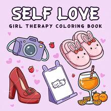 GDTME Self-Love: Adult Coloring Book With Funny Patterns, Cute Drawing Book, Perfect Gift For Valentine's Day, Christmas Party, Halloween And Birthday - Warm Scene Coloring, Stress Relief: Suitable For Friends Who Like Coloring And Back To School Season (Warm Space Coloring) - SELF LOVE - View 10