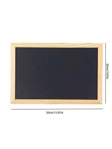 Wooden Frame Small Chalkboard, Single-Sided Wall-Mounted Blackboard, Writing Board, Message Board, Menu Board, Children's Doodle Board, Non-Magnetic - Multicolor - View 3