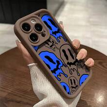 Soft Phone Case Cartoon Style With Blue And White Ghost Design, Compatible With 11 To 17 Pro Max Models. - 彩色 - 查看 9