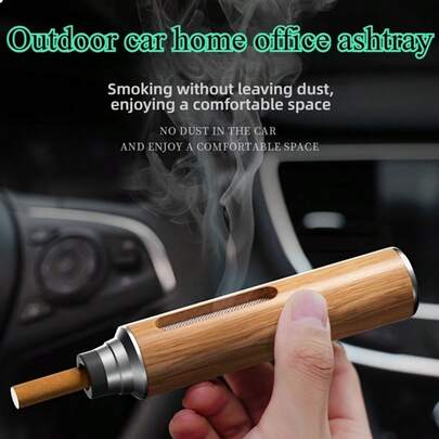 Cyan Phoenix 迷你便携式车载烟灰缸，适用于多种车型 - 这款手持式烟灰缸专为驾驶员、旅行者和移动吸烟者设计。易于清洁，也适用于户外、车内、家庭和办公室。防止烟灰掉落，不影响驾驶。迷你便携式烟灰缸，有效防护烟雾。圣诞节/新年/情人节的理想礼物之选。