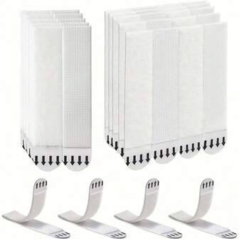 YITAPE 12pcs Frame Fixing Glue, Damage-Free Installation. Adopts Double-Layer Hook Design, Easy To Disassemble And Install. Suitable For Remote Controls, Photo Frames, Sockets, Etc.