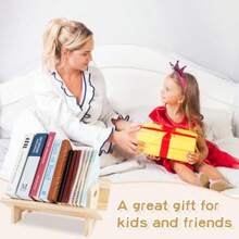 Desktop Bookshelf Small Bookcases For Mini Bookshelf Wood For Desk Small Bookcases Free Standing With Handle Countertop Book Organiser Storage For Bedroom - As Pic - View 7