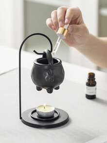 3PCS Iron Art Incense Burner, Cross-Border Moon Ornament, Moon Candlestick Ornament, Crescent Metal Incense Burner Hanging Stove - Multicolor - View 4