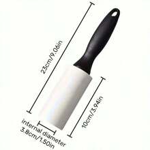 60张/卷超强粘性宠物毛发去除滚筒：强力粘合剂，可清洁衣物和家具上的猫狗毛发