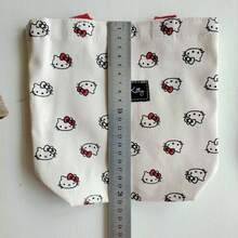 SANRIO 1个办公人员便携手提袋，帆布水桶包，可爱水桶午餐包，妈妈户外手提包 - 彩色 - 查看 10