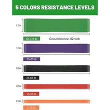 Resistance Bands, Pull Bands - Workout Bands, Eexercise Bands, Long Resistance Bands Set Working Out, Fitness, Training, Physical Men Women - Nhiều màu - Xem 3