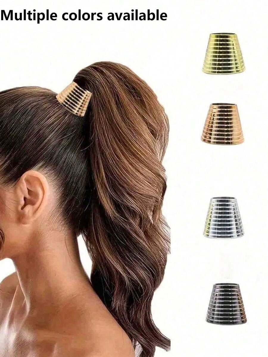 Exaggerated Universal Threaded Large Bell Ponytail Clip Plastic Hair Scrunchies, Beauty, Home, Hair Accessories - Multicolor - View 1