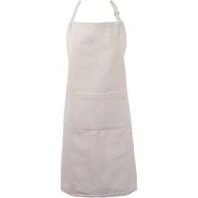 DII 100% algodon solido Chambray Juego de Cocina Delantal de Chef Natural 1 Pieza - Natural - Ver 1