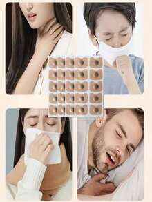 Nose Breathing Magnetic Suction Iron Rhinal Strips Increase Air Quality Reduce Snoring,Snoring Relief Sticker,Body Care Kit For Men & Women - 卡其色600pcs - 查看 3
