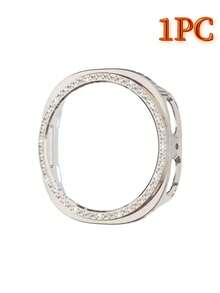 4pcs Shiny Diamond Protective Case, Suitable For Galaxy Watch 8 Screen Protector (40/44mm, Women's), Glitter Rhinestone Hard PC Frame Protective Cover, Fit For Galaxy Watch 8 Protective Case (40/44mm) & Accessories - Galaxy Watch8 44mm - View 5