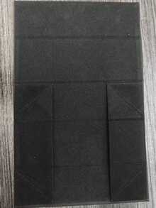 可折叠高端眼镜盒，一体式折叠包装盒，磁吸翻盖眼镜盒，抗压高级眼镜包装盒 - 黑色 - 查看 3