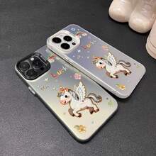 Cartoon Fashion Minimalist Phone case suitable for  S25, S24, S23, S22, S21, S20, A03CORE, A04, A05S, A06, A13, A16, A32, A35, A54, A34. Gift for friends, gift for family, couple's style, unisex. Halloween gift, Easter gift. Silver phone case. - CYK Dibujos animados Moda Minimalista Negro IZRY - Ver 6