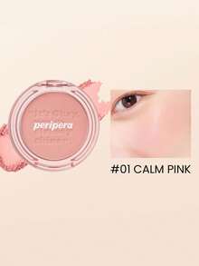 Peripera 腮红阳光腮红01，自然光泽哑光和光泽妆效，可叠加的轻薄至中等遮盖力，柔焦模糊效果，轻盈易晕染，持久自然红润，如肌肤般透亮质地，控油柔滑，适合日常使用，韩妆，韩国彩妆，节日礼物，母亲节礼物，4.2克/0.14盎司。 - 01 - 查看 5