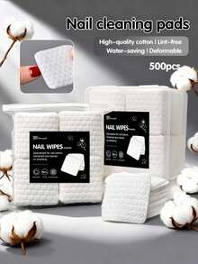 新款可重复使用卸甲棉片，节水、不掉屑、可清洗，适用于卸除指甲油和凝胶，美甲护理工具 - 彩色 - 查看 1