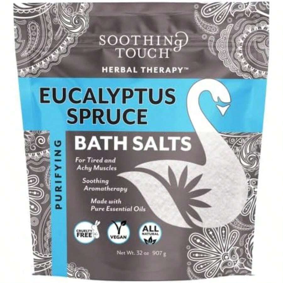 Soothing Touch Spruce Bath Salts Pouch, Eucalyptus, 32 Ounce(default) - Multicolor - Ver 1