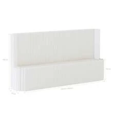 Room Divider,Bedroom,Room Divider With Shelf, Multifunctional Partition Wall, Kraft Paper, No Assembly Required Ideal For Offices, Living Rooms, Bedrooms, Beauty Salons, And Storefronts - 白色 - 查看 9