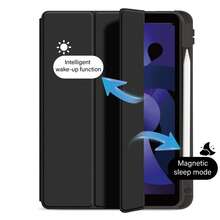 CJIAXIN Case Compatible With Ipad A16 2025 11-Inch Air, 13-Inch Air, M3 2025 7-Inch Mini, A17Pro 2024 11-Inch Air, 13-Inch Air, M2 2024 11-Inch Pro, 13-Inch Pro, M4 2024 12.9-Inch Pro, 7th/8th/9th Gen 10.2-Inch, 10th Gen 10.9-Inch, Air 4th/5th Gen 10.9-Inch, Pro 11th Gen 4th/5th/6th Gen, Mini 6 Soft Edge Protective Slim Transparent IPad Cover With Pencil Holder, Multi-Angle Folding Tri-Fold Stand - Black - View 5