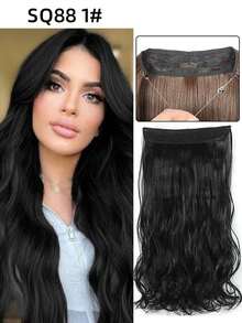 万圣节主题深棕色至栗棕色隐形透明Remy鱼线接发 - 彩色 - 查看 16