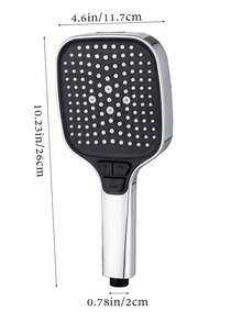 Handheld Square Shower Head, Button Switch Handheld Shower, Super High Pressure 3-Gear With Spray Gun Shower Head, Super High Pressure High Water Flow Shower Head For Bathroom Bathing - Multicolor - View 8